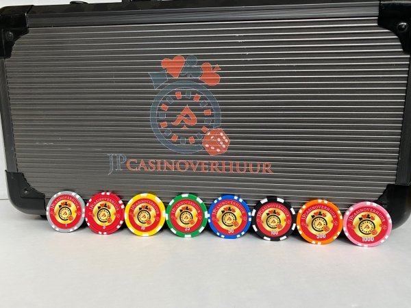 Poker koffer (300) JPcasinoverhuur COMPLEET - Afbeelding 6